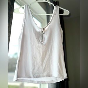Zipper tank top shirt